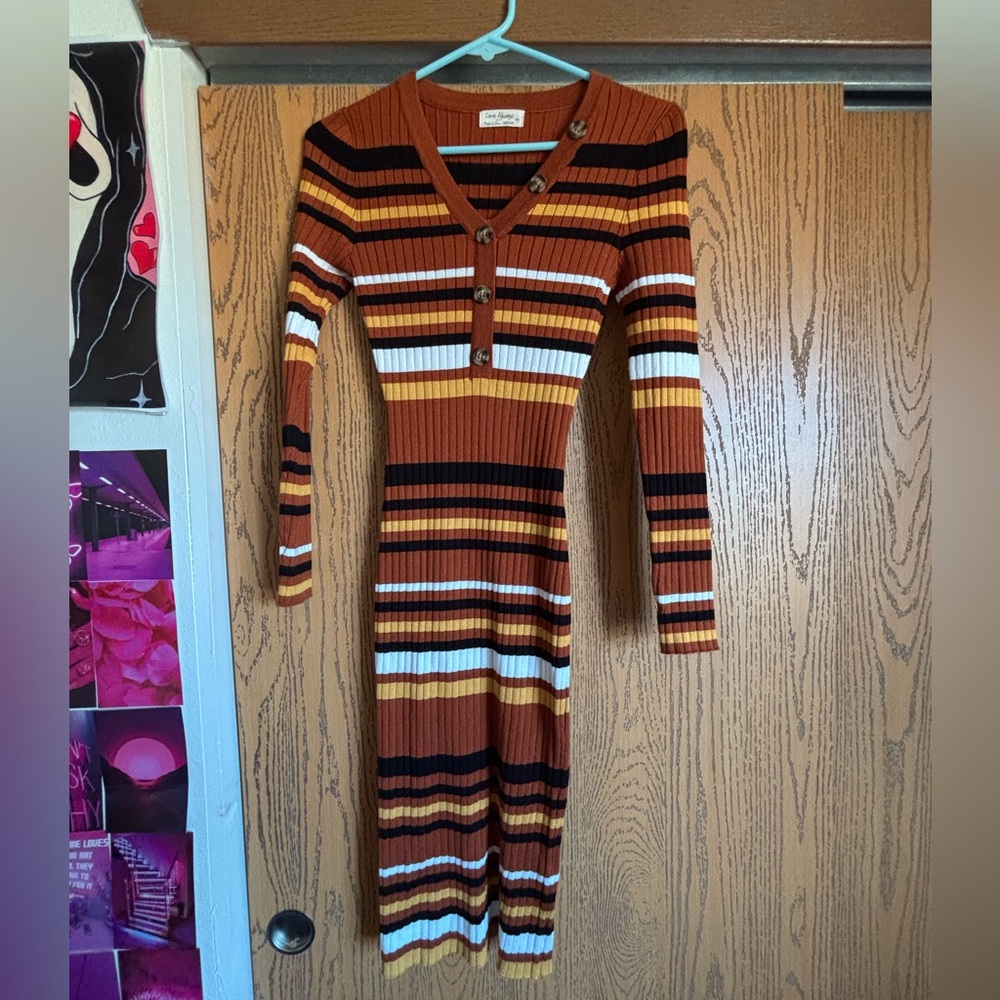 Love Always long sleeve sweater dress